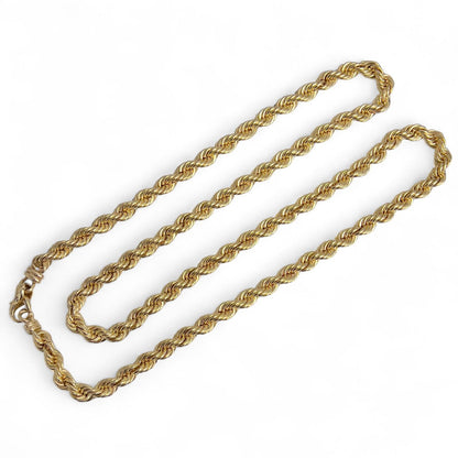 Balestra 14k Yellow Gold Rope Chain 8.2mm Link Necklace 35.5" 223.2g THICK HEAVY