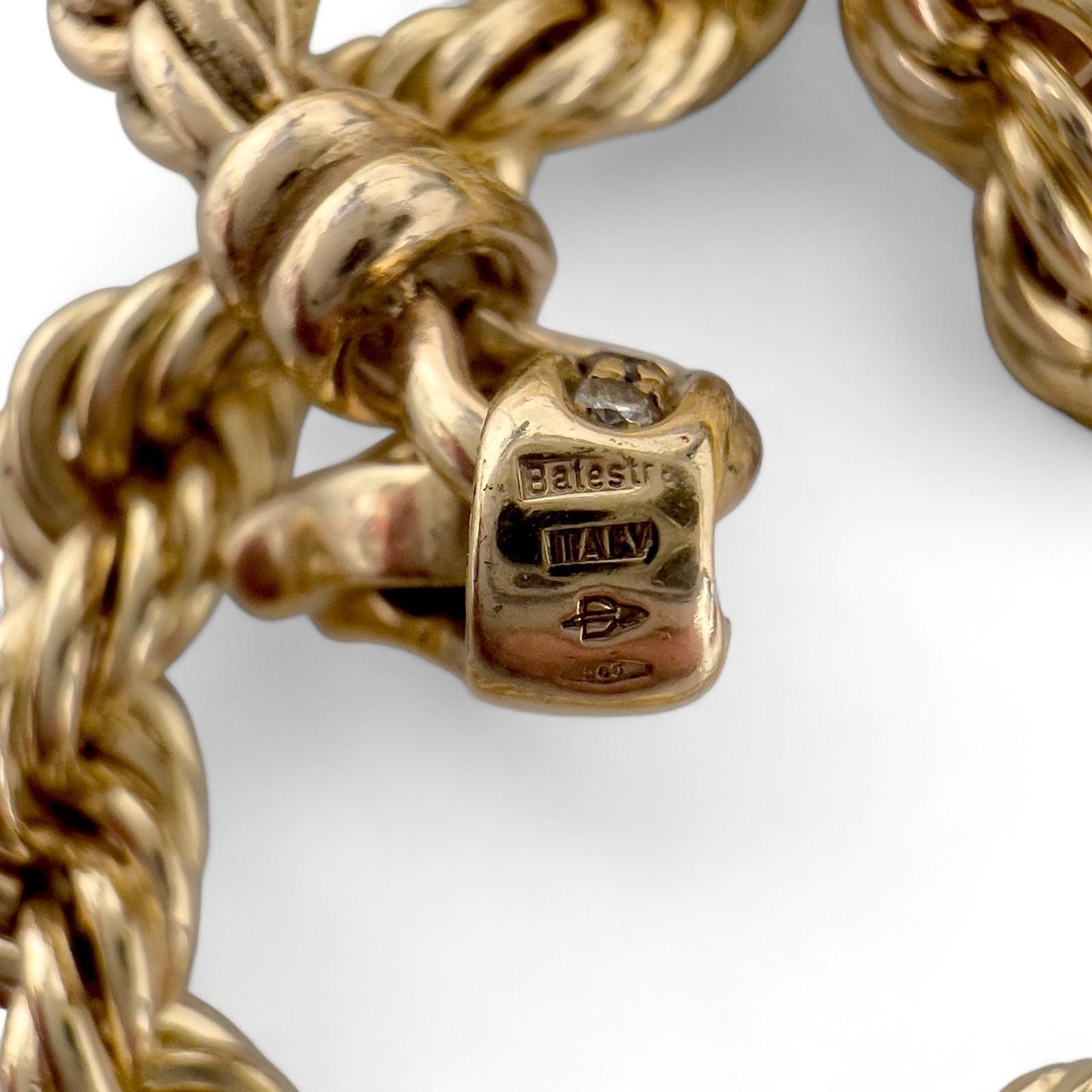 Balestra 14k Yellow Gold Rope Chain 8.2mm Link Necklace 35.5" 223.2g THICK HEAVY