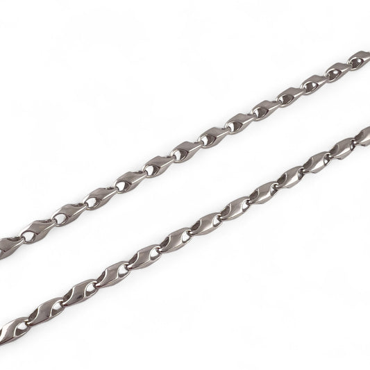 Platinum 950 Mariner Anchor Fancy Designer Link Chain Necklace 20" 40g 4.5mm