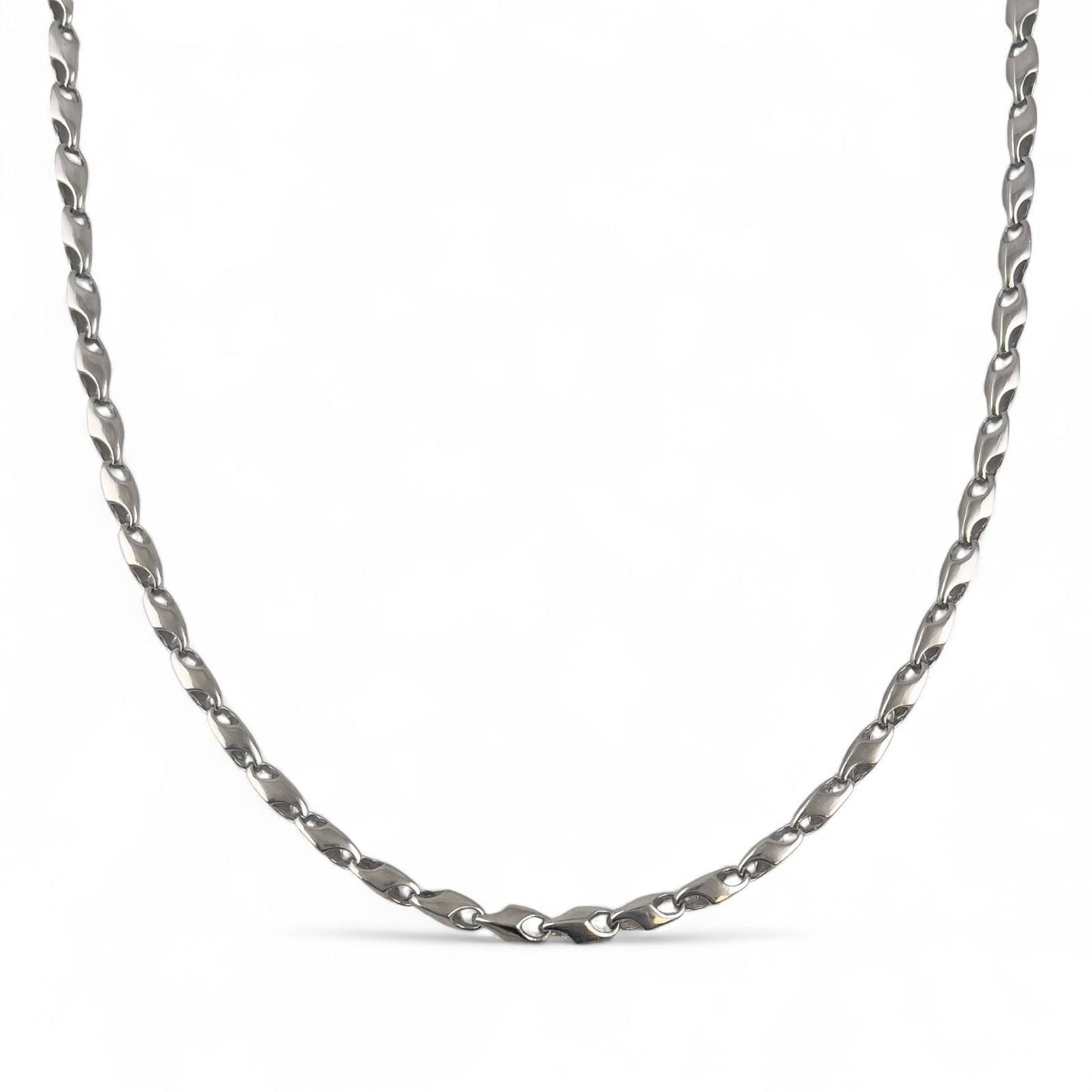 Platinum 950 Mariner Anchor Fancy Designer Link Chain Necklace 20" 40g 4.5mm