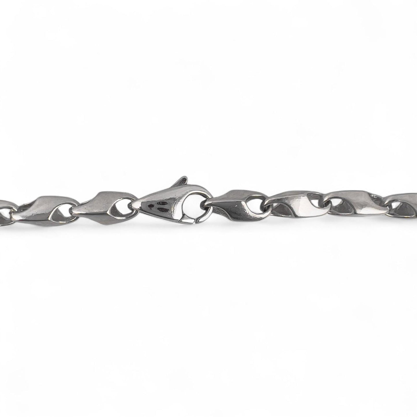 Platinum 950 Mariner Anchor Fancy Designer Link Chain Necklace 20" 40g 4.5mm