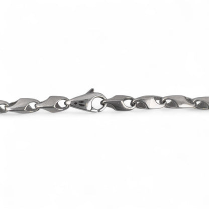 Platinum 950 Mariner Anchor Fancy Designer Link Chain Necklace 20" 40g 4.5mm