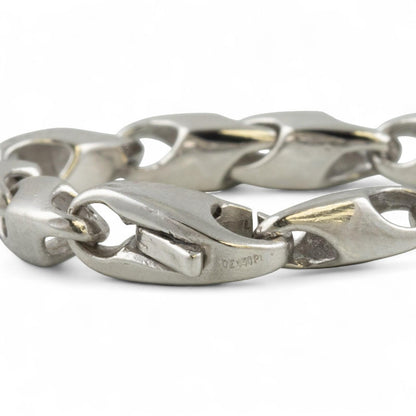 Platinum 950 Mariner Anchor Fancy Designer Link Chain Necklace 20" 40g 4.5mm