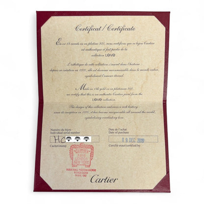 Cartier Love Ceramic Pave Diamond 18k White Gold Ring Size 48 US 4.5 BOX CERT