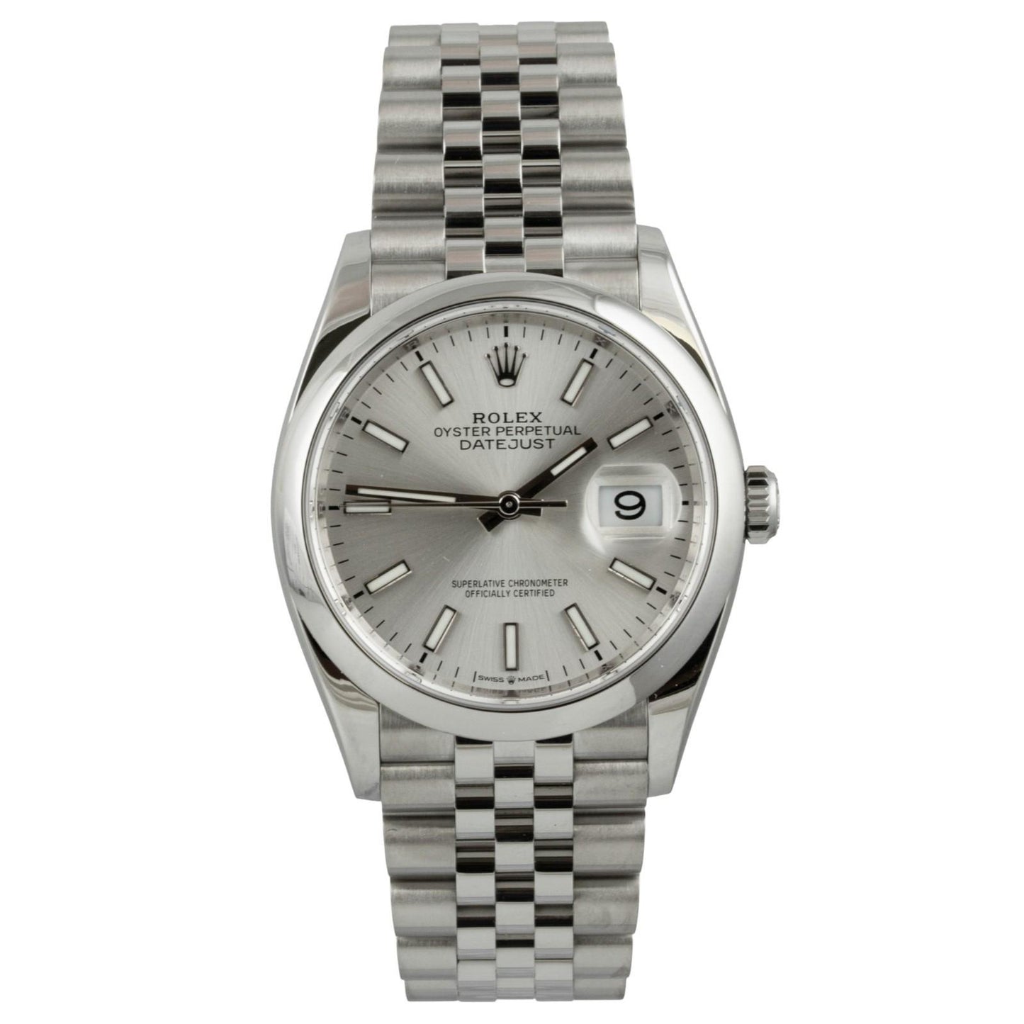 Rolex DateJust 126200 36mm Stainless Steel Silver Dial Watch 2022 BOX + PAPERS