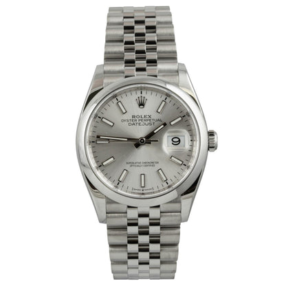Rolex DateJust 126200 36mm Stainless Steel Silver Dial Watch 2022 BOX + PAPERS
