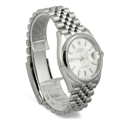 Rolex DateJust 126200 36mm Stainless Steel Silver Dial Watch 2022 BOX + PAPERS
