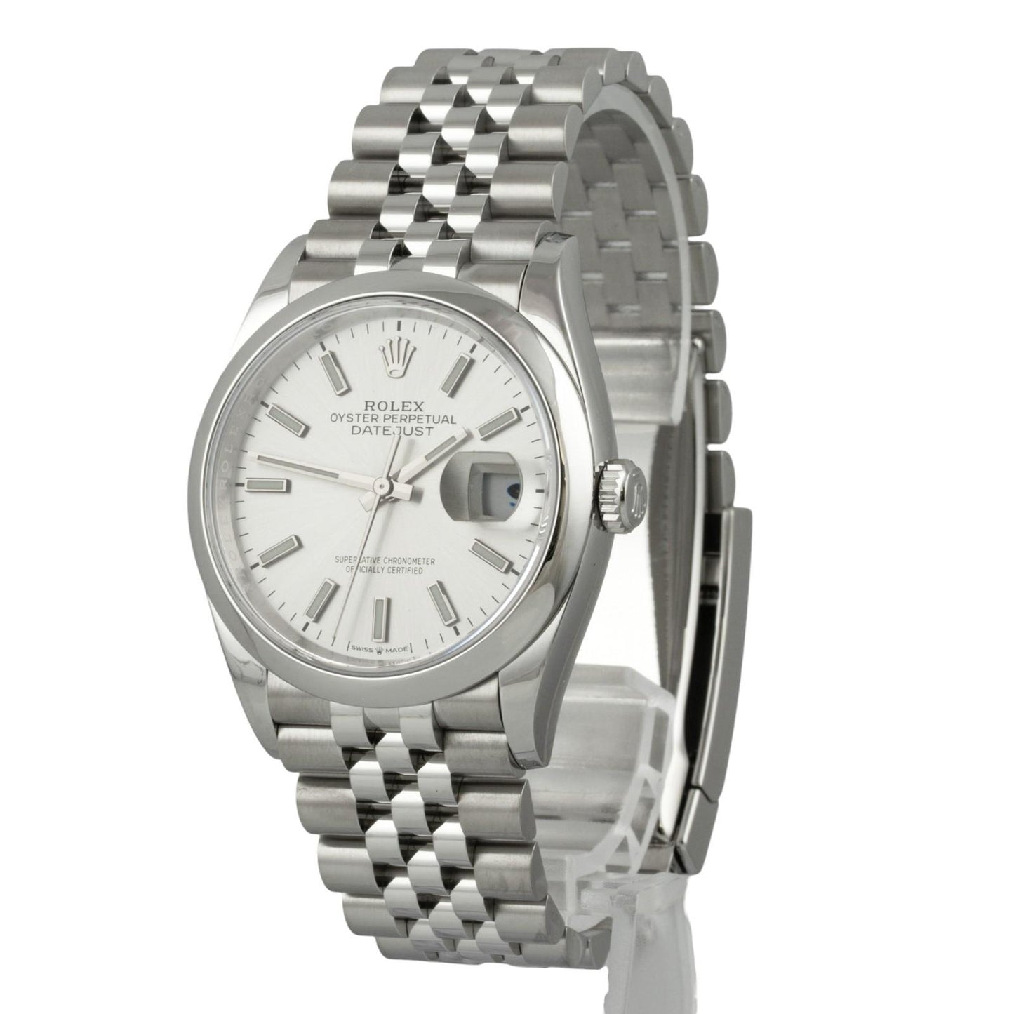 Rolex DateJust 126200 36mm Stainless Steel Silver Dial Watch 2022 BOX + PAPERS