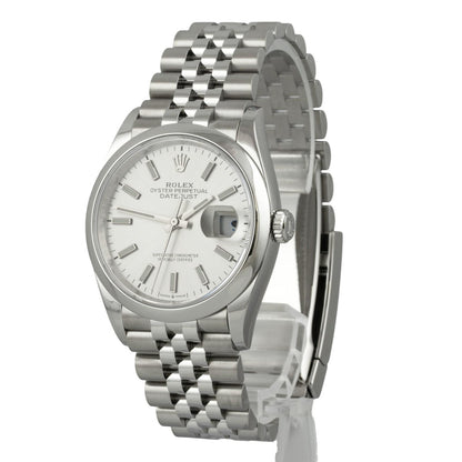 Rolex DateJust 126200 36mm Stainless Steel Silver Dial Watch 2022 BOX + PAPERS