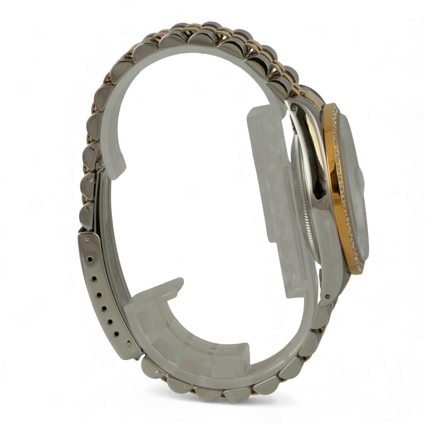 Rolex Datejust 36mm MOP Diamond Dial Bezel 18k Gold & Stainless Steel 16233 BOX