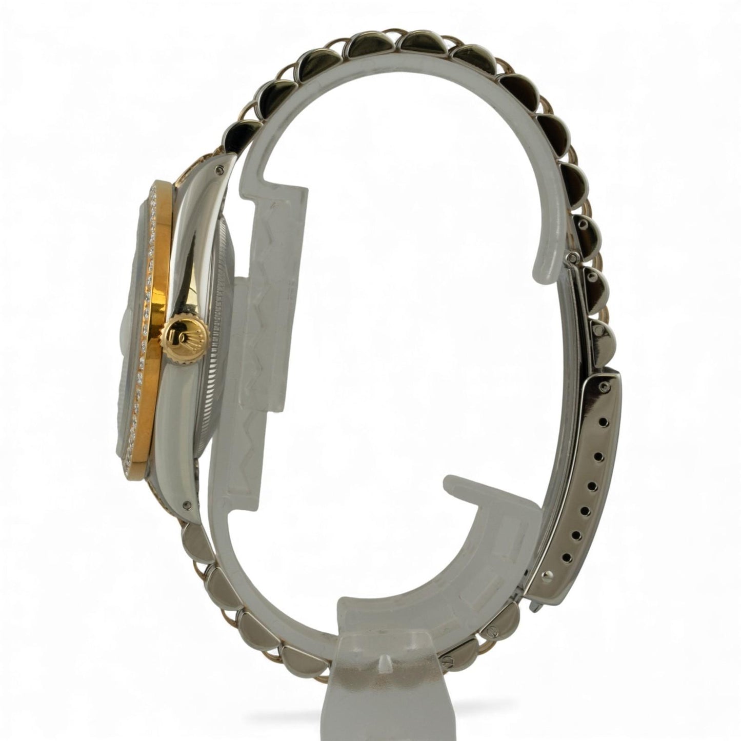 Rolex Datejust 36mm MOP Diamond Dial Bezel 18k Gold & Stainless Steel 16233 BOX