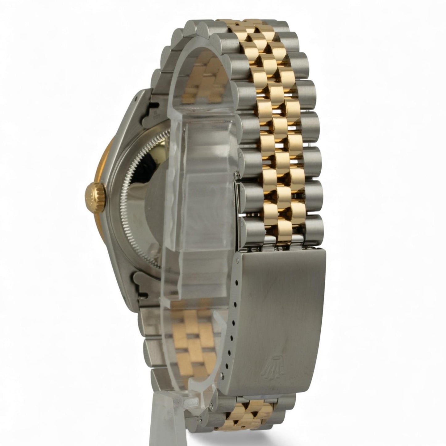 Rolex Datejust 36mm MOP Diamond Dial Bezel 18k Gold & Stainless Steel 16233 BOX