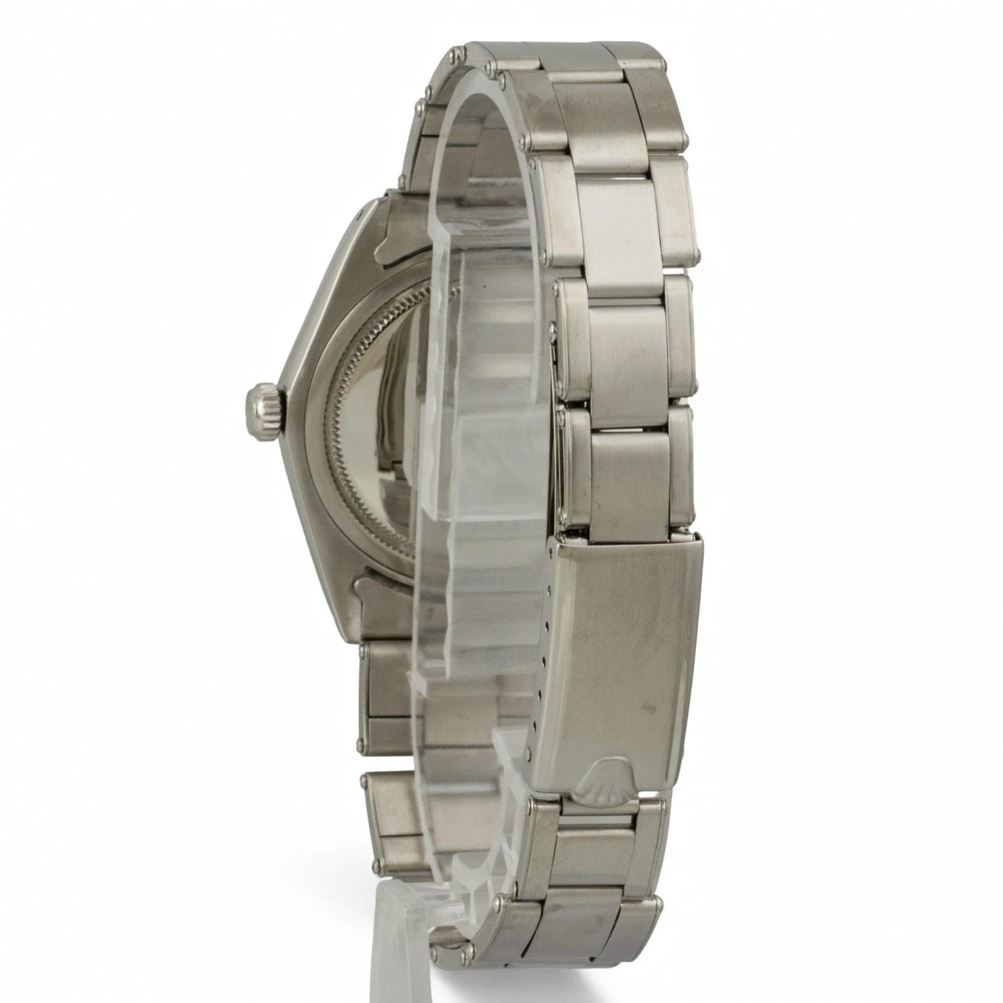 Rolex Oyster Date Precision 6694 Silver Dial Stainless Steel Smooth Bezel 34mm