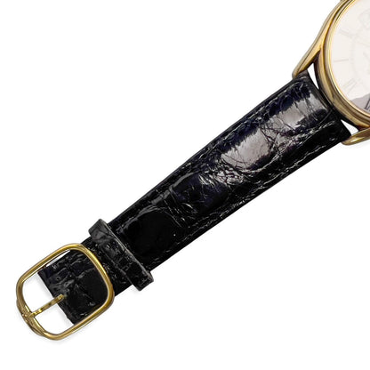 OPEN PAPERS Baume & Mercier Classima Date 95248 14k Yellow Gold White 32mm BOX