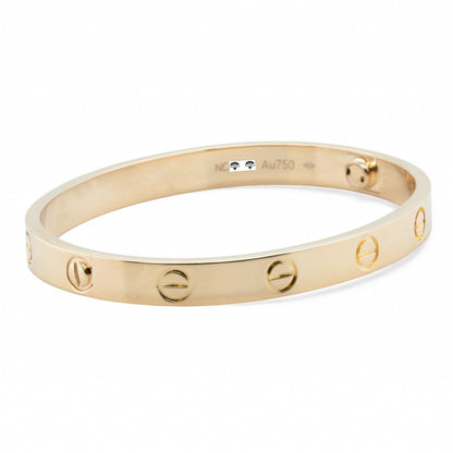 2021 Cartier Love 18k Yellow Gold Classic Bracelet Size 16 BAG BOX RCPT + CERT