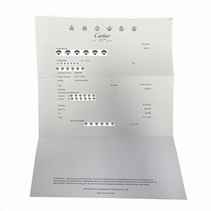 2021 Cartier Love 18k Yellow Gold Classic Bracelet Size 16 BAG BOX RCPT + CERT