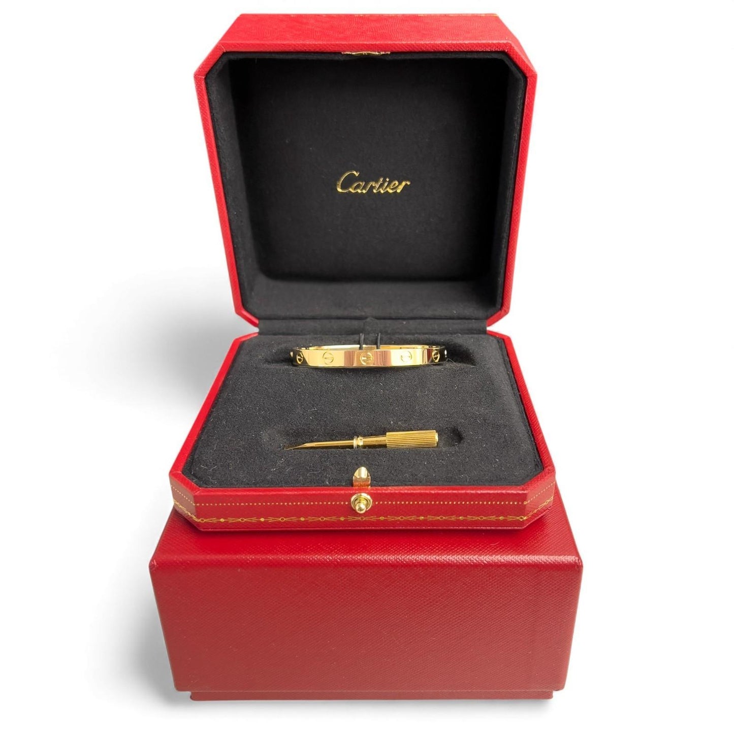 2021 Cartier Love 18k Yellow Gold Classic Bracelet Size 16 BAG BOX RCPT + CERT