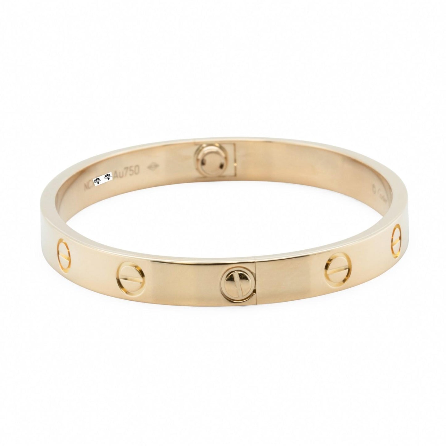 2021 Cartier Love 18k Yellow Gold Classic Bracelet Size 16 BAG BOX RCPT + CERT