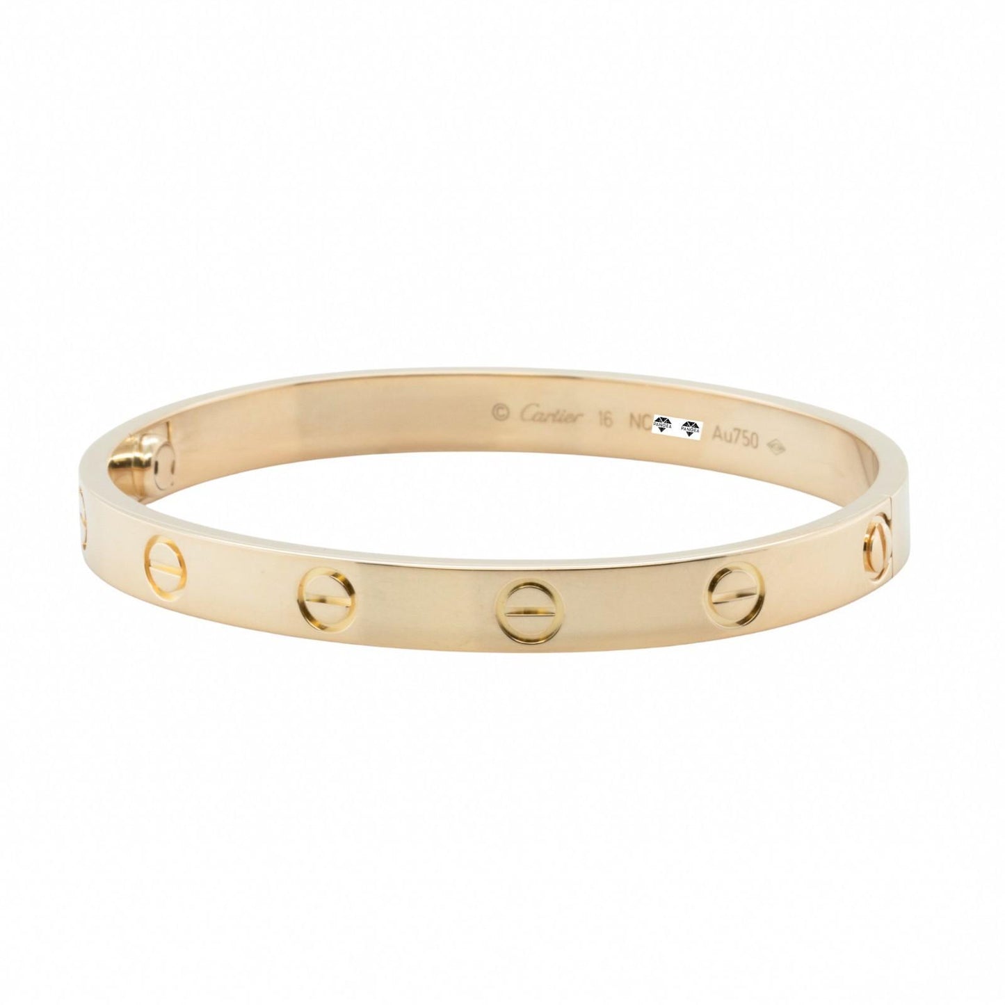 2021 Cartier Love 18k Yellow Gold Classic Bracelet Size 16 BAG BOX RCPT + CERT