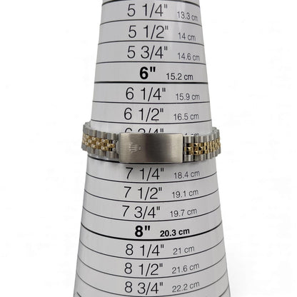 1990 Rolex DateJust 67193 26mm SILVER Diamond Steel 18k Gold Ladies JUBILEE BOX