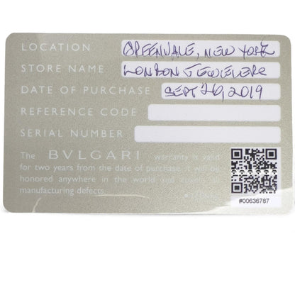 Bvlgari Serpenti SP35C6SS.1T 101817 Silver Steel Tubogas 35mm Watch BOX + PAPERS