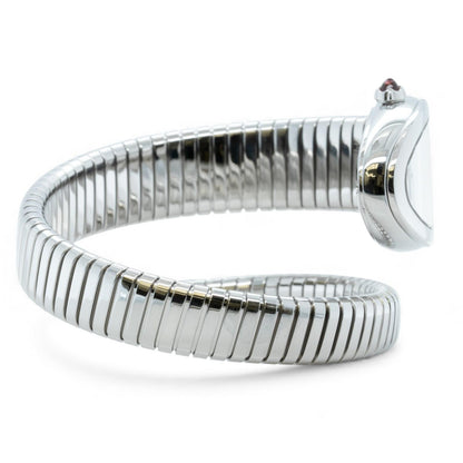 Bvlgari Serpenti SP35C6SS.1T 101817 Silver Steel Tubogas 35mm Watch BOX + PAPERS