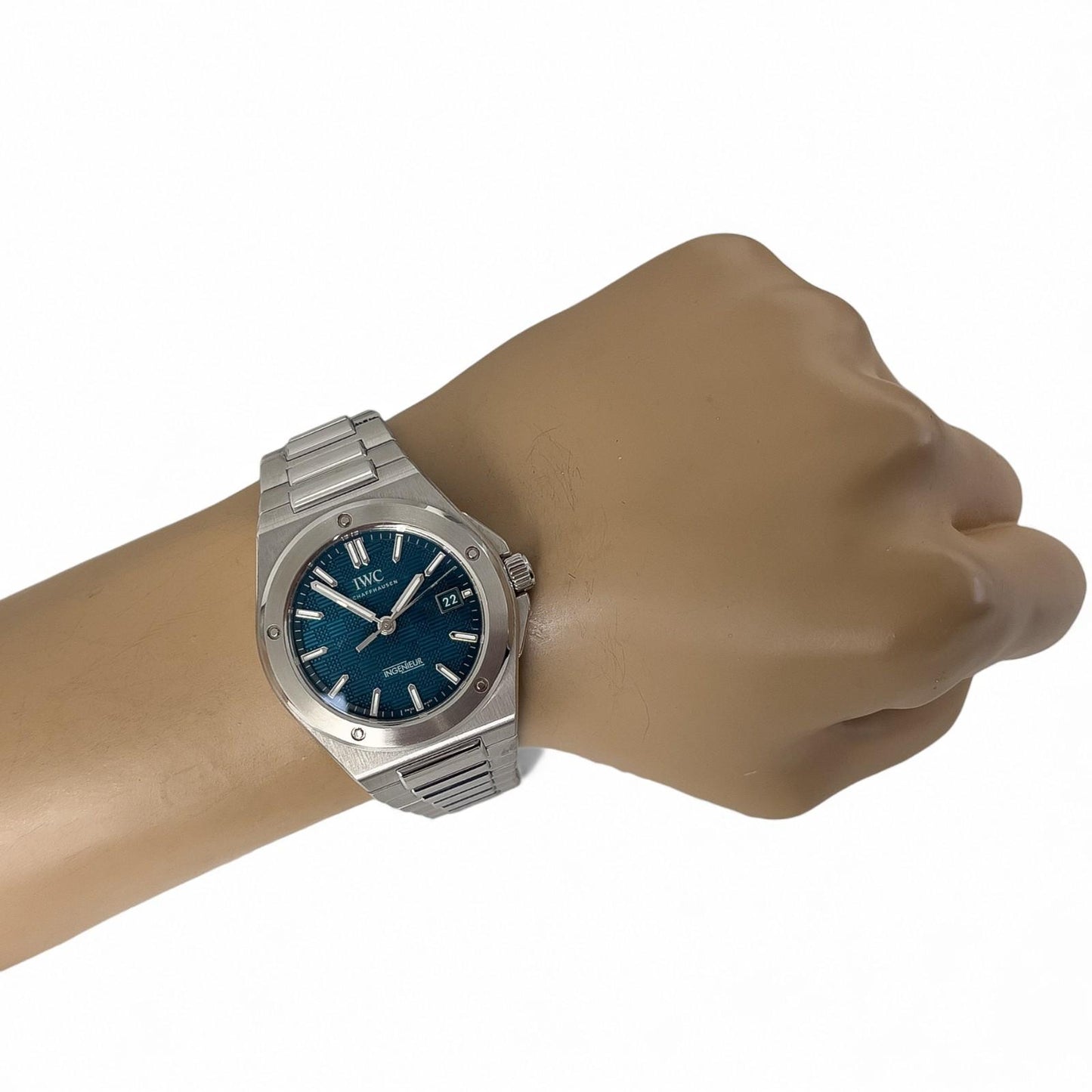 IWC Ingenieur Aqua Blue Green Dial 40mm Automatic Watch IW328903 BOX + PAPERS