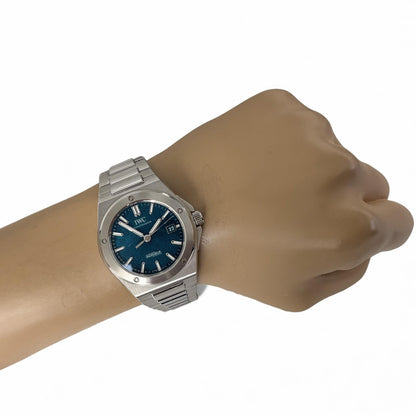 IWC Ingenieur Aqua Blue Green Dial 40mm Automatic Watch IW328903 BOX + PAPERS