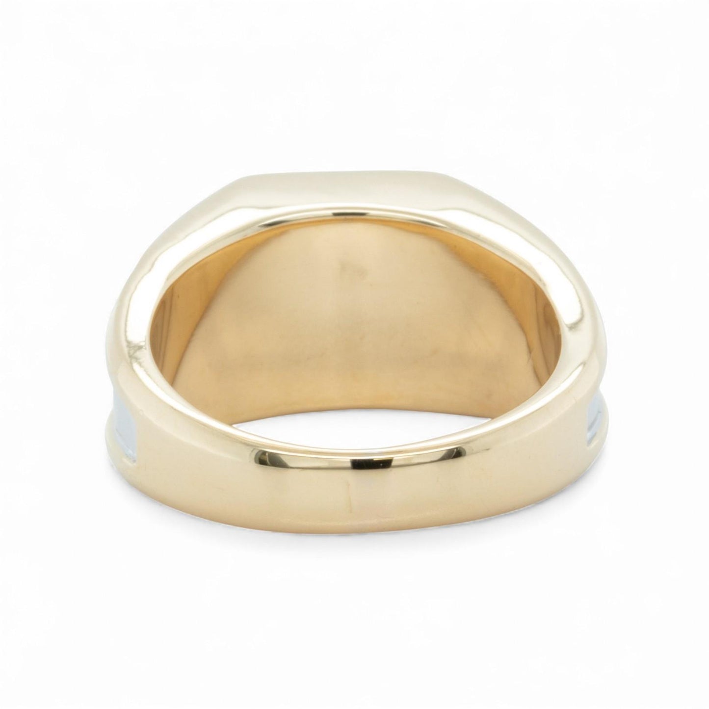 18k White & Yellow Gold 9 Stone Diamond Pinky Ring 0.56ctw H SI1-SI2 10g SZ 8
