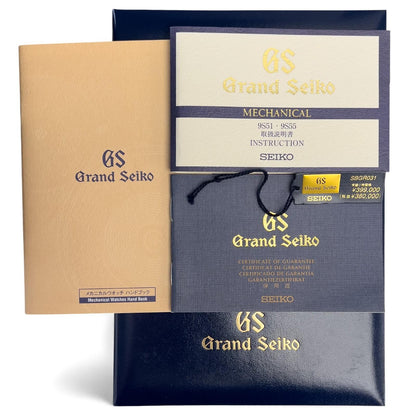 Grand Seiko GS Heritage Stainless Black Dial 39mm SGBR031 9S55-00C0 BOX + PAPERS