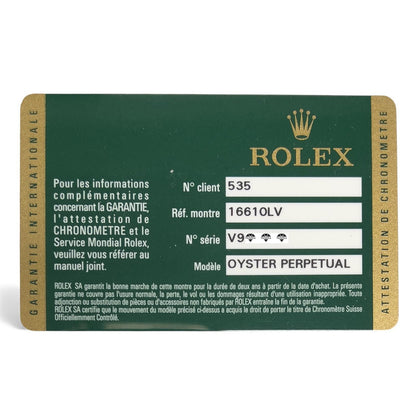 UNPOLISHED Rolex Submariner Kermit Green 40mm Watch 16610 LV 2008-9 BOX + PAPERS