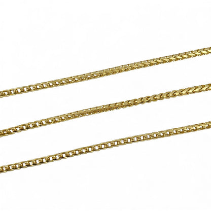14k Yellow Gold Franco Link 4.00mm Boxy Cuban Chain Necklace 24" 52.0g