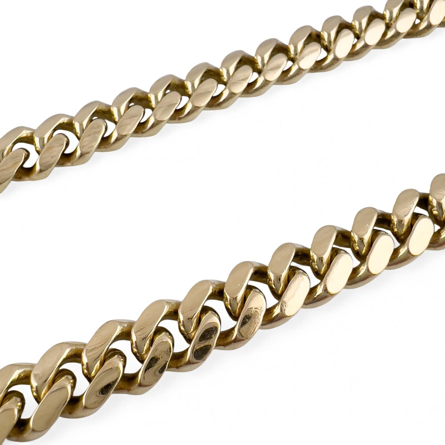 14k Yellow Gold Miami Cuban Link 7.40mm Chain Lobster Clasp Necklace 20" 75.6g