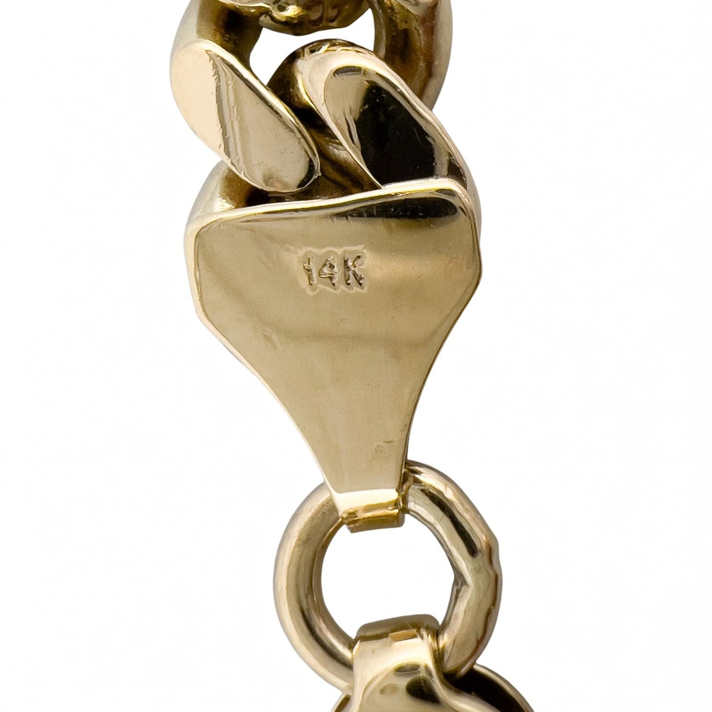 14k Yellow Gold Miami Cuban Link 7.40mm Chain Lobster Clasp Necklace 20" 75.6g
