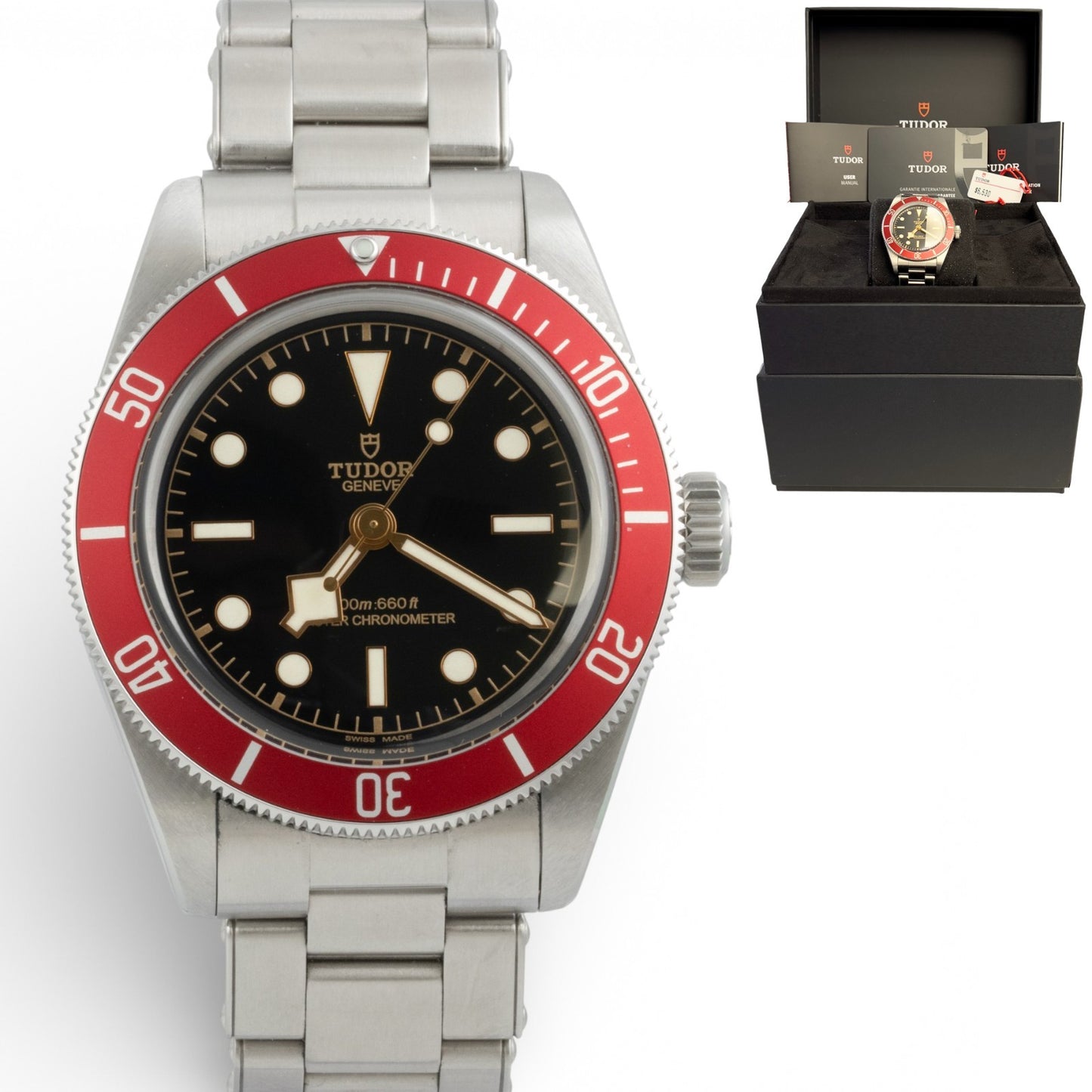 2025 Tudor Black Bay 7941A1A0RU Burgundy Stainless Steel 41mm Watch BOX + PAPERS