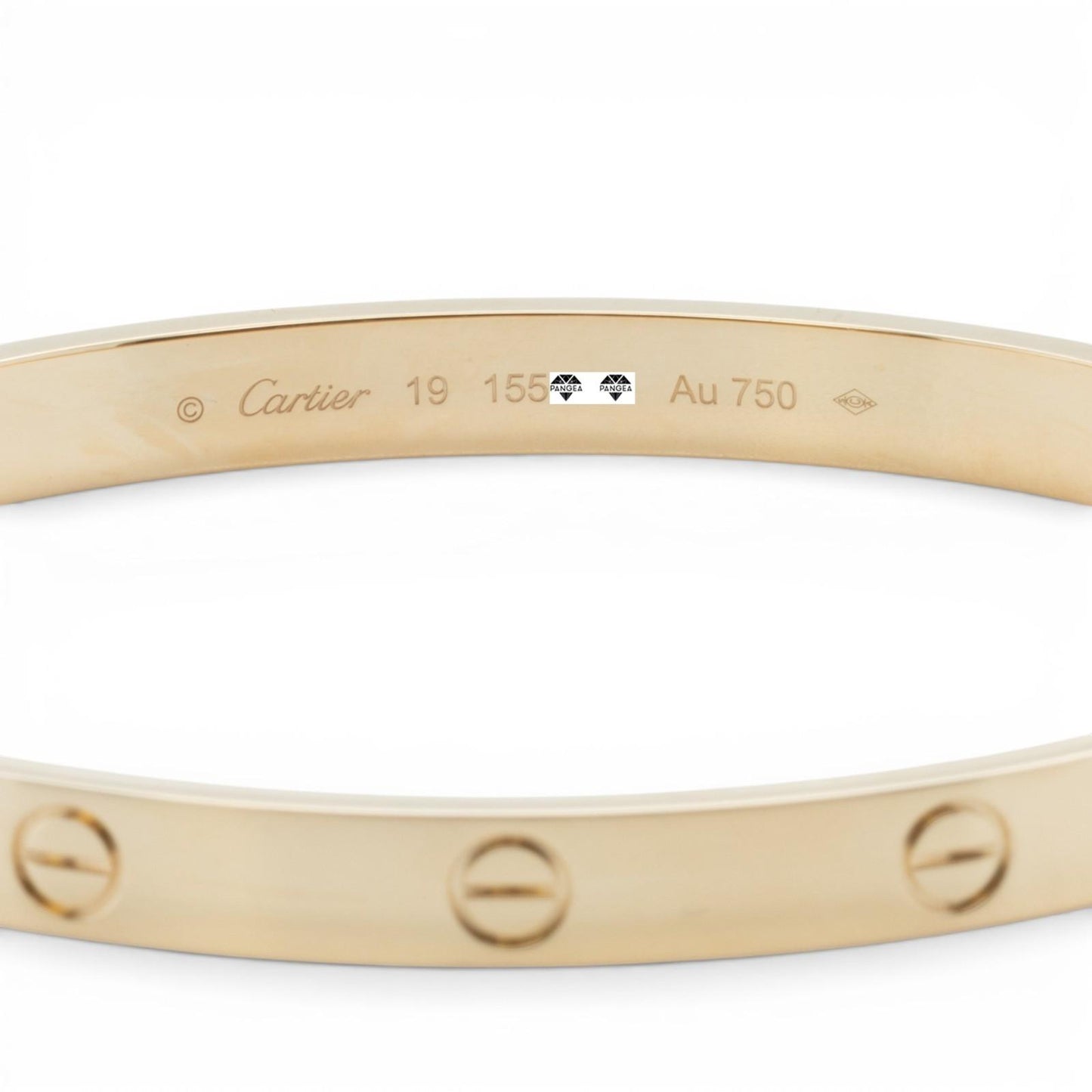 2025 Cartier LOVE 18k Yellow Gold NEW STYLE Classic Bracelet SZ 19 BAG BOX CERT