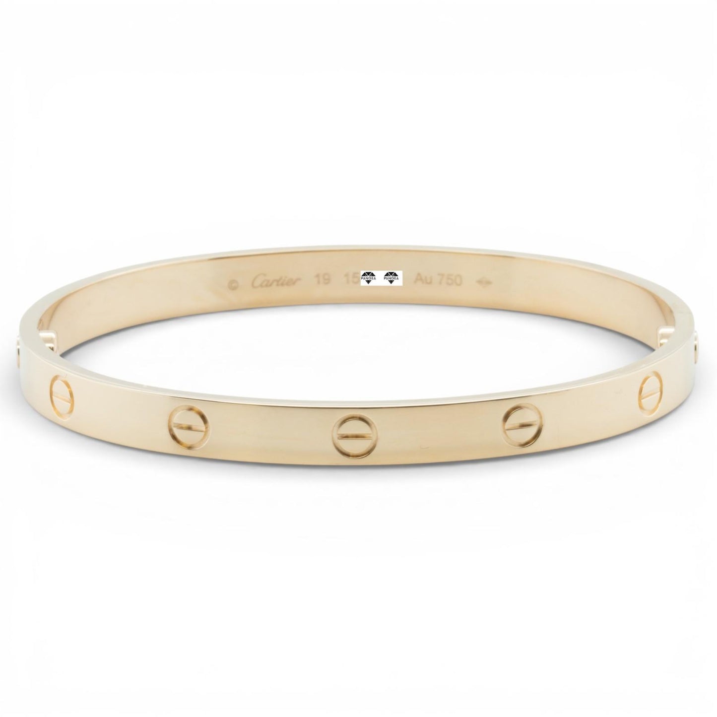 2025 Cartier LOVE 18k Yellow Gold NEW STYLE Classic Bracelet SZ 19 BAG BOX CERT