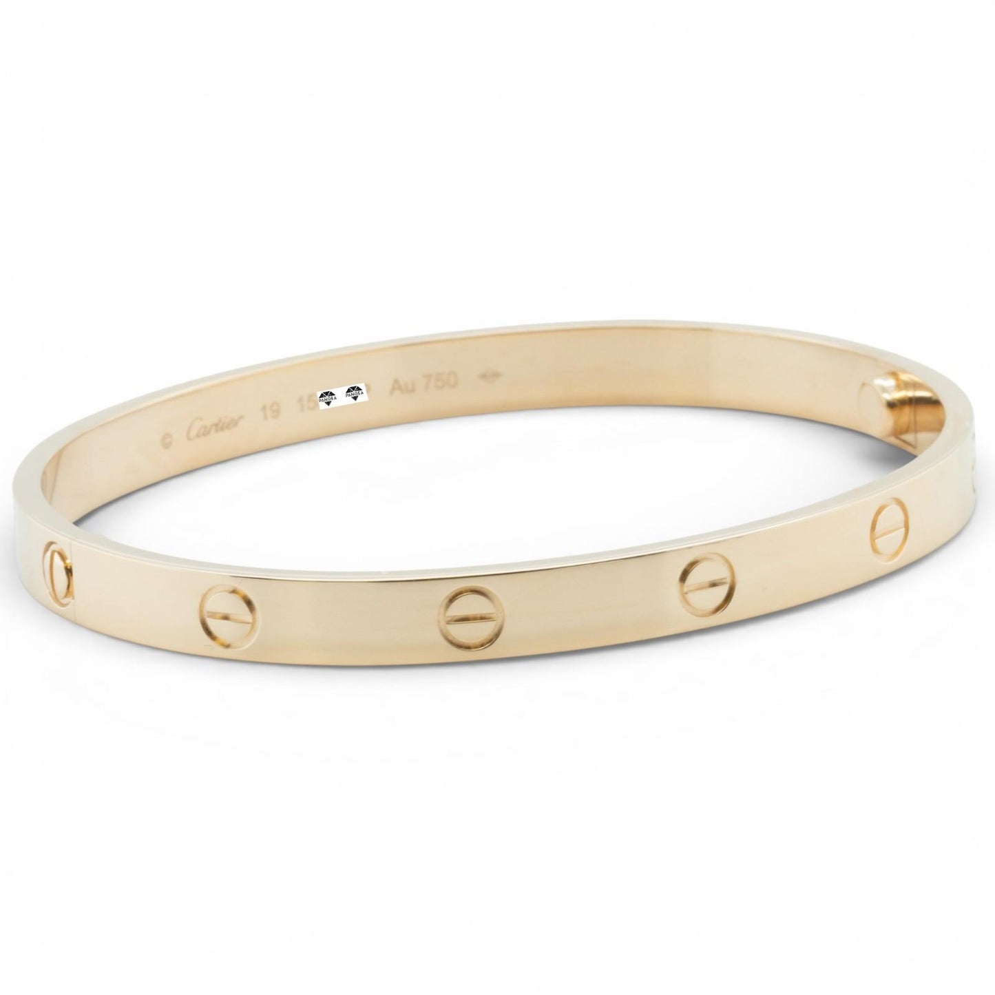 2025 Cartier LOVE 18k Yellow Gold NEW STYLE Classic Bracelet SZ 19 BAG BOX CERT