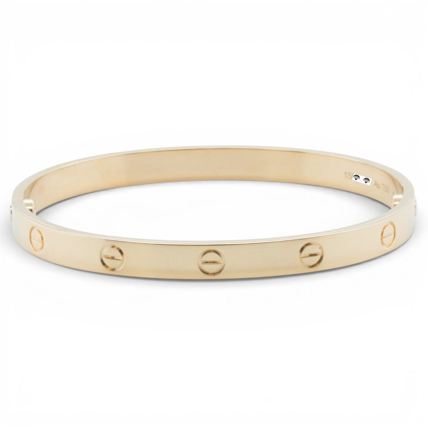 2025 Cartier LOVE 18k Yellow Gold NEW STYLE Classic Bracelet SZ 19 BAG BOX CERT