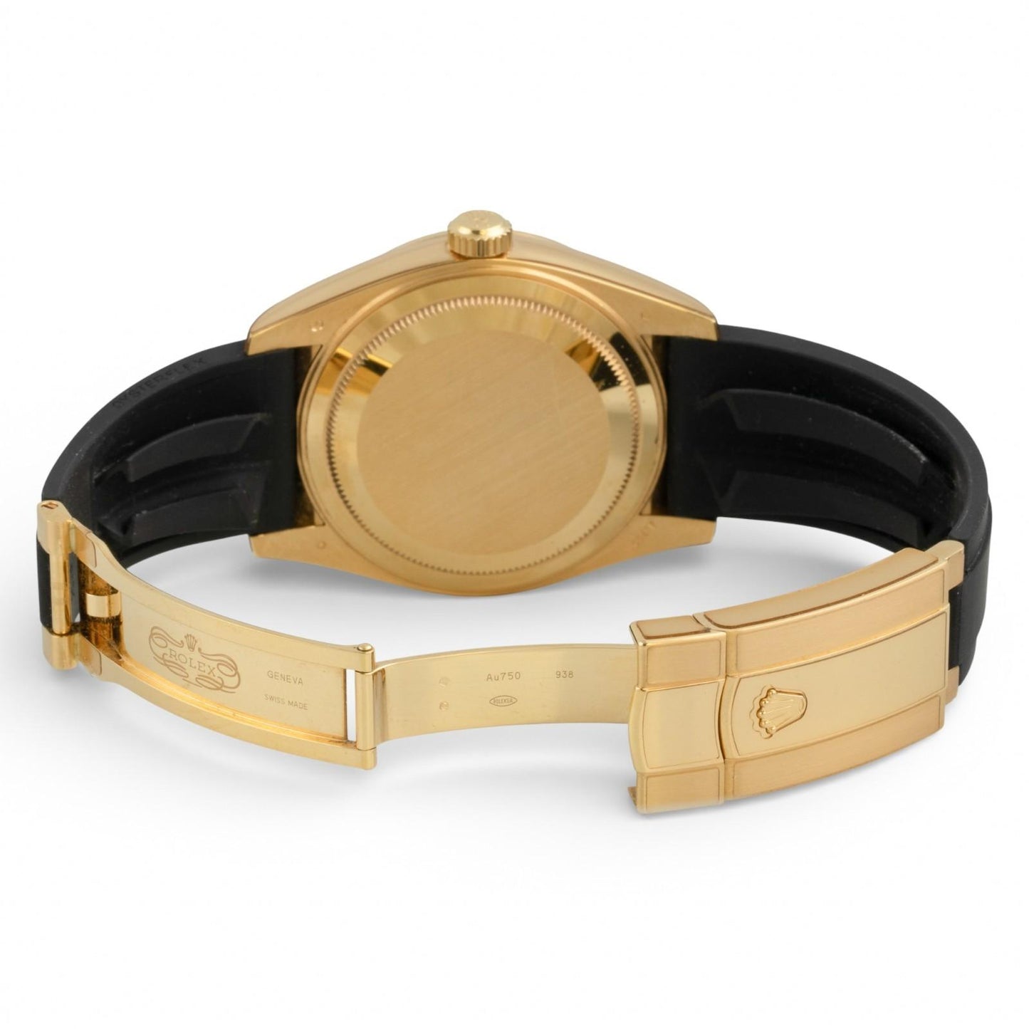 Rolex Sky-Dweller 18k Yellow Gold Champagne Oysterflex 42mm 336238 BOX + PAPERS