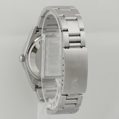 2000 Rolex Air King 14010M Black Dial 34mm Stainless Steel Engine Turned Watch