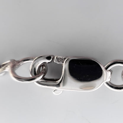 14k White Gold Diamond Triple Asymmetrical Circlet Pendant Necklace 18" 0.75ctw