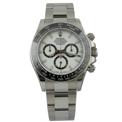 2024 Rolex Daytona Cosmograph White PANDA Ceramic Steel 40mm 126500LN BOX PAPERS