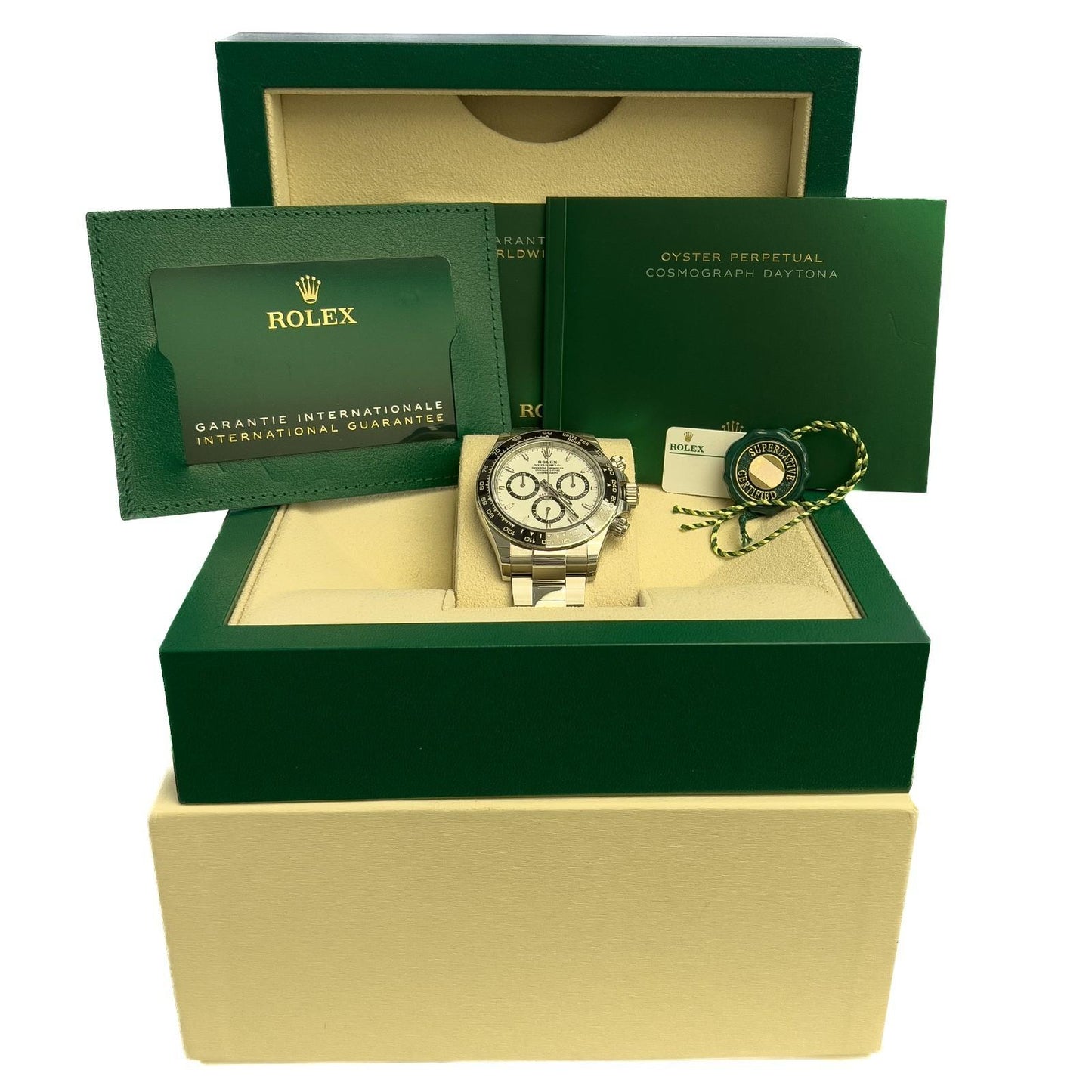 2024 Rolex Daytona Cosmograph White PANDA Ceramic Steel 40mm 126500LN BOX PAPERS