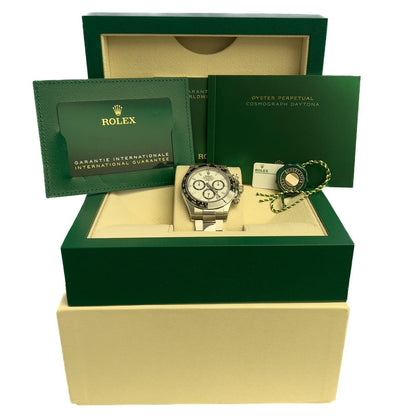 2024 Rolex Daytona Cosmograph White PANDA Ceramic Steel 40mm 126500LN BOX PAPERS