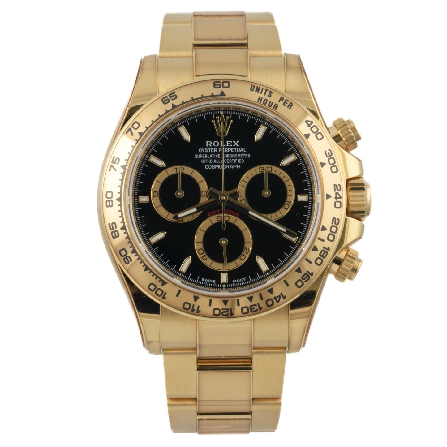 2025 Rolex Daytona Cosmograph 40mm Black 18k Yellow Gold 126508 BOX + PAPERS