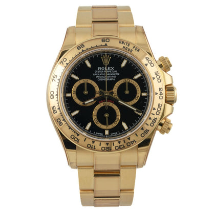 2025 Rolex Daytona Cosmograph 40mm Black 18k Yellow Gold 126508 BOX + PAPERS