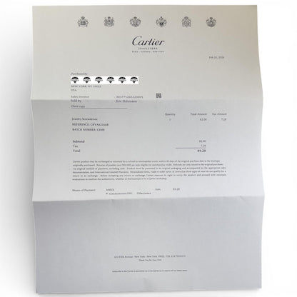 Cartier LOVE 18k Rose Gold 4 Diamond Classic Bracelet Size 17 POUCH & RECEIPT