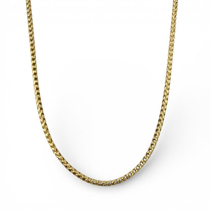 14k Yellow Gold Diamond Cut Franco Link 4.00mm Box Chain Necklace 20" 25.7g