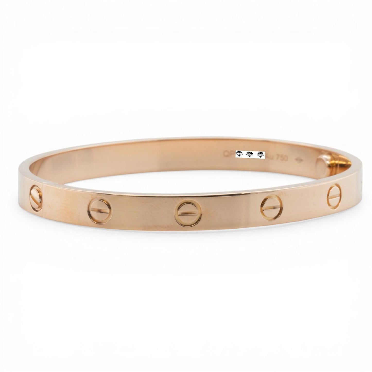 2023 Cartier LOVE 18k Rose Gold NEW STYLE Classic Bracelet SZ 17 BAG BOX CERT